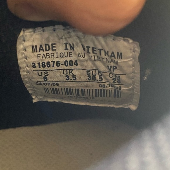 Nike Dunk High Black Grand Purple Patterned Sneakers 2009 Release EUC Women’s 6 - Picture 7 of 9